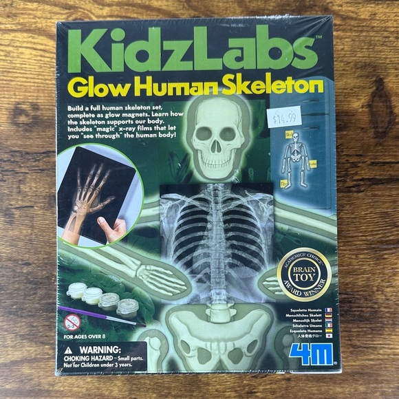 KidzLabs Glow Human Skeleton Kit Game- NWT - Unopened Package - Picture 1 of 3